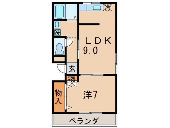 シュレスヘン南塚口の物件間取画像